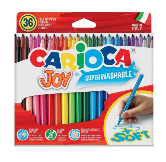 Carioca Joy Super Yıkanabilir Keçeli Boya Kalemi 36’lı