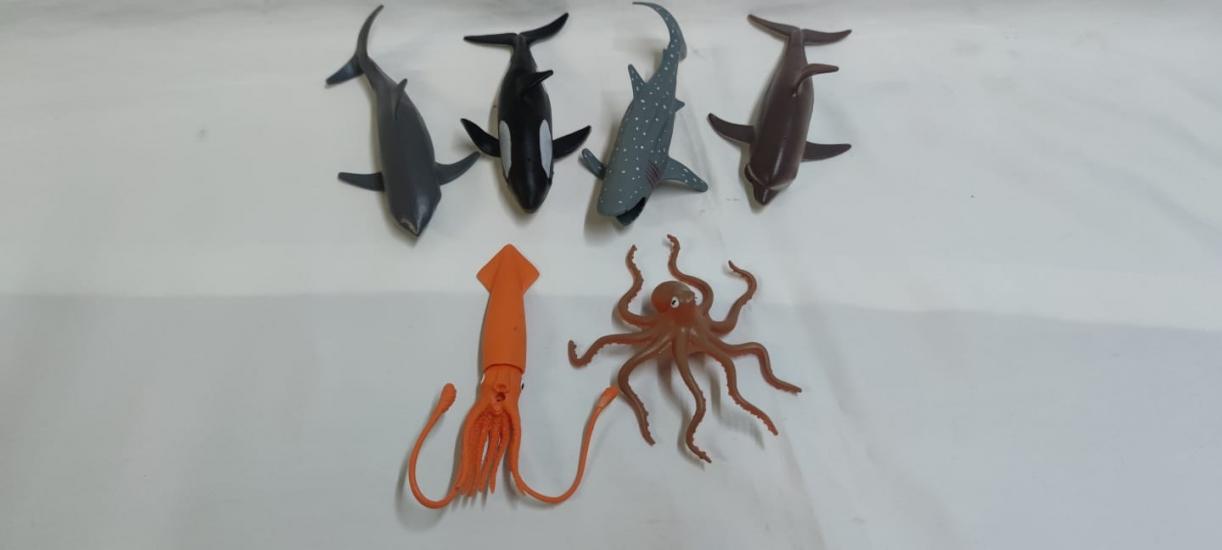 Küçük Boy Deniz Hayvanları Seti (6 inç)