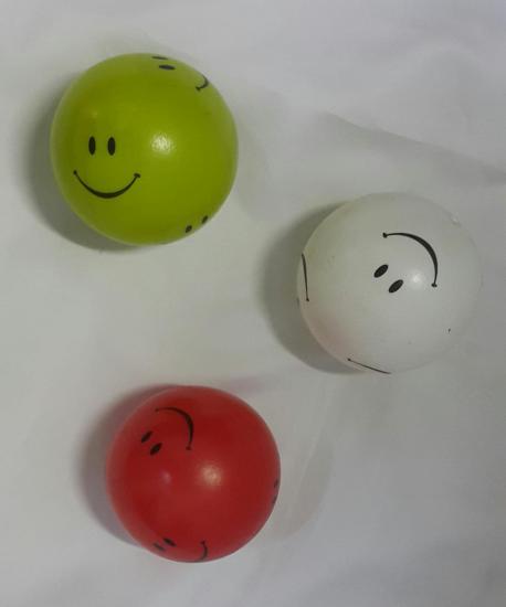 3’lü Küçük Plastik Gülücüklü Top Seti  