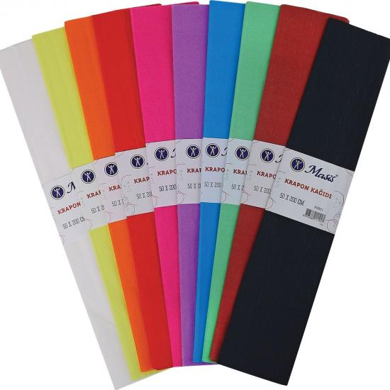 Krapon Kağıdı, 10 Renk Karışık Paket