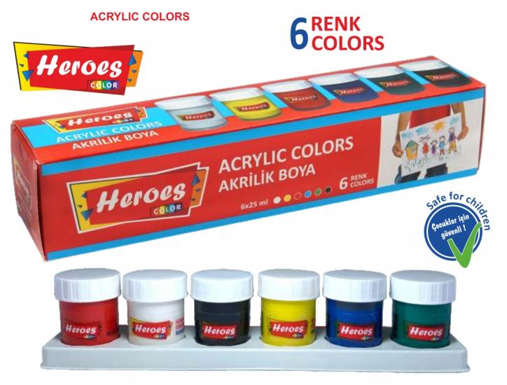Heroes Color 6’lı Akrilik Boya