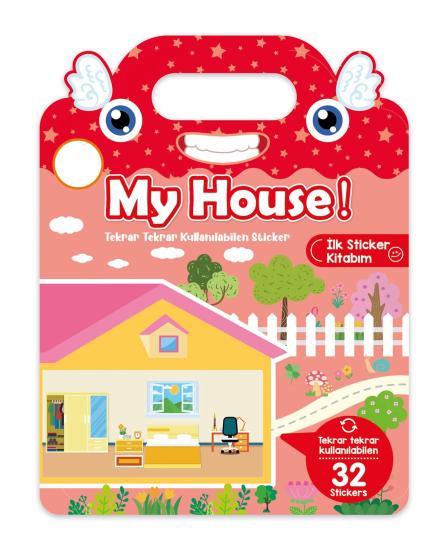 Tekrar Tekrar Kullanılabilen  İlk Sticker Kitabım MY HOUSE - Evim