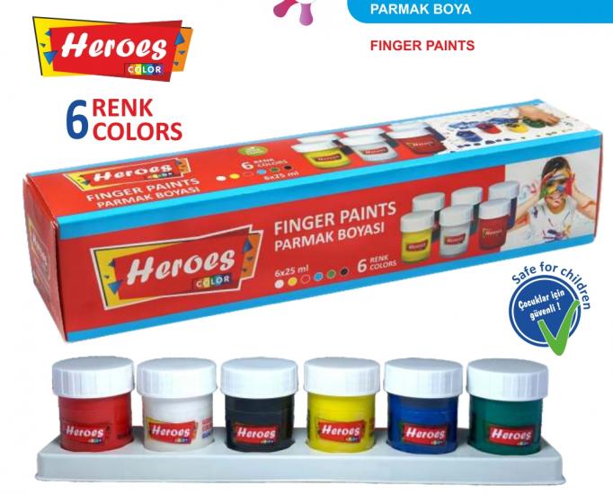 Heroes Color 6’lı Parmak Boya