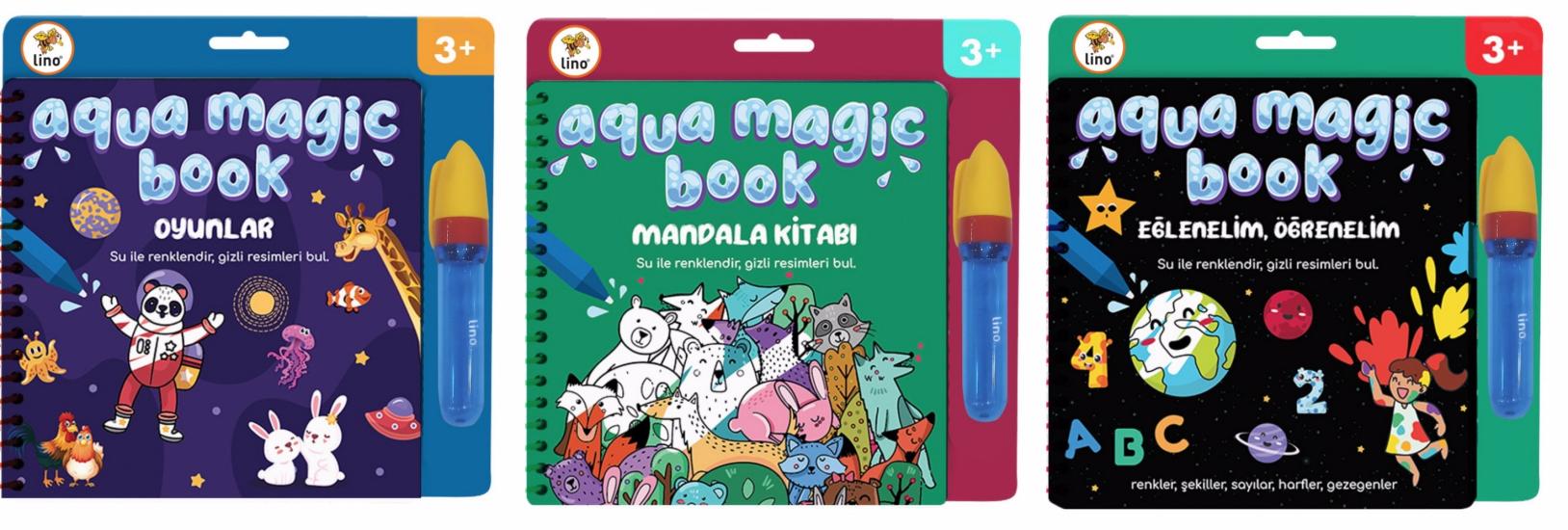 Aqua Magic Sihirli Boyama Kitabı Mandala - Oyunlar - Eğlenelim Öğrenelim